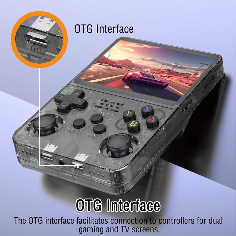 R36s Portable Handheld Game Console | Supports 15,000+ Games | Newest Updated OS | Open Source R36S with 3.5-Inch IPS Screen, Linux System, Portable Gaming and Entertainment Device, Includes 32+64GB TF Card Protection handheld gamingpc