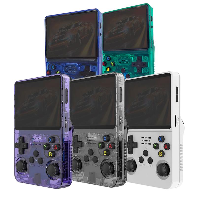 R36s Portable Handheld Game Console | Supports 15,000+ Games | Newest Updated OS | Open Source R36S with 3.5-Inch IPS Screen, Linux System, Portable Gaming and Entertainment Device, Includes 32+64GB TF Card Protection handheld gamingpc