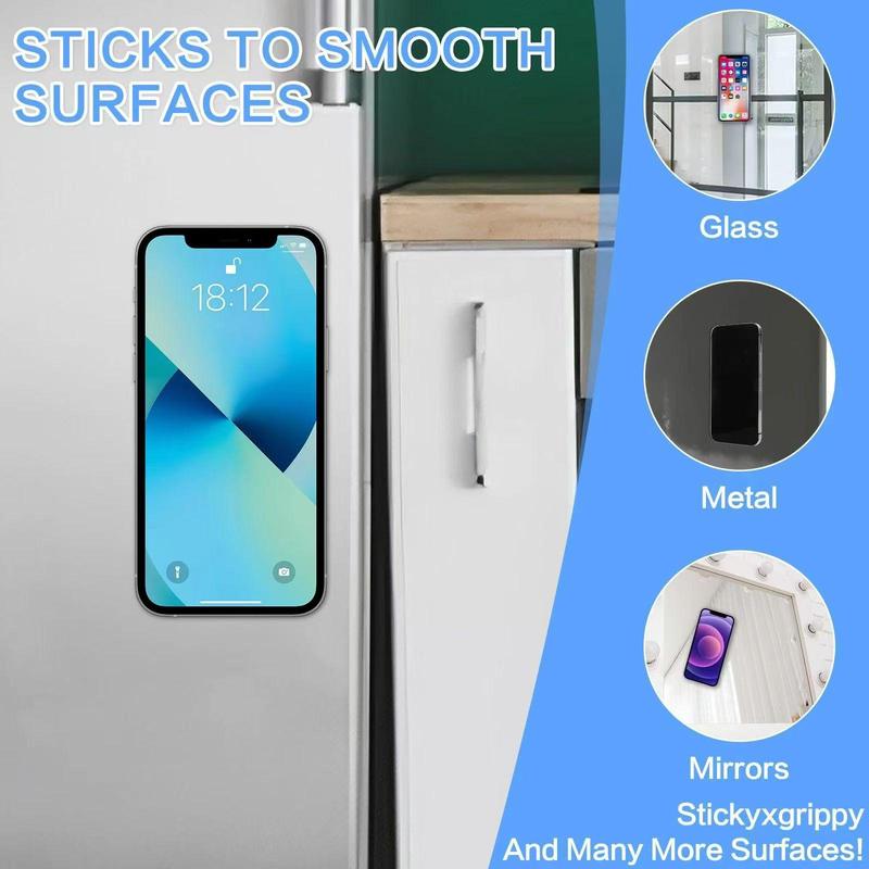 Selfie Suction Phone Case Mount, Silicone Phone Suction Grip, Anti-slip Mobile Accessory Holder, Sticky Phone Grip for Videos and Selfies