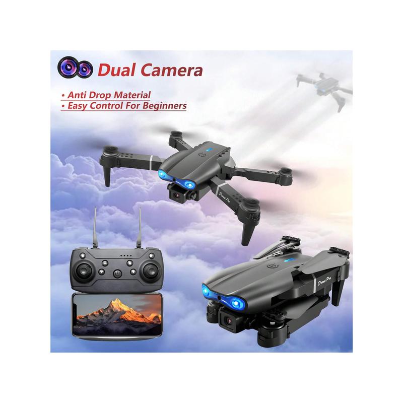 [RECOO]E99 Drone With Camera, Foldable RC Drone, Remote Control Drone Toys For Beginners Men's Gifts, Indoor And Outdoor Affordable UAV, Christmas Halloween Thanksgiving Gift toy drone