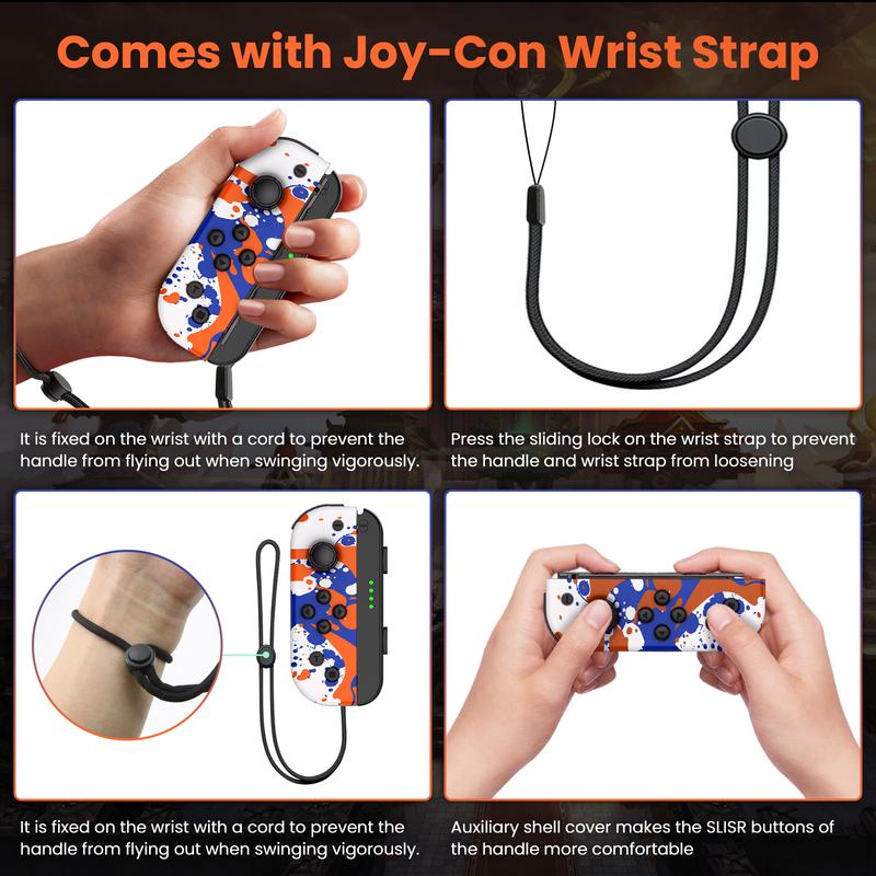 Switch Controller for Nintendo Switch, Switch Remote Console Joy Pad supports Dual Vibration Motion Control Screenshot Wake-up Accessories Button switch controller with Friend joy con switch joycons