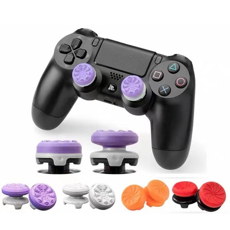 FPS Freek Galaxy Purple for PlayStation 4 5 (PS5 4) | ps5 console accessories | 1 High-Rise, 1 Mid-Rise | ps5 controller freak grips | Purple