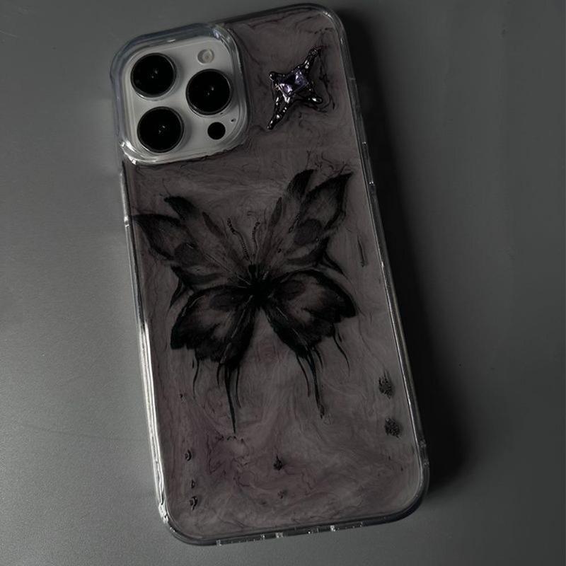 Butterfly Pattern Phone Case, 1 Count Decorative Phone Protective Cover, Phone Cases Compatible with iPhone 11 12 13 14 15 Plus iPhone 16 Pro Max Case