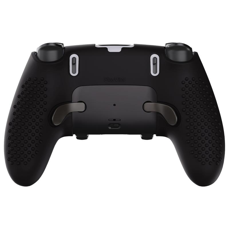 PlayVital 3D Studded Edition Anti-Slip Silicone Cover Case for ps5 Edge Controller, Soft Rubber Protector Skin for ps5 Edge Wireless Controller with 6 Thumb Grip Caps