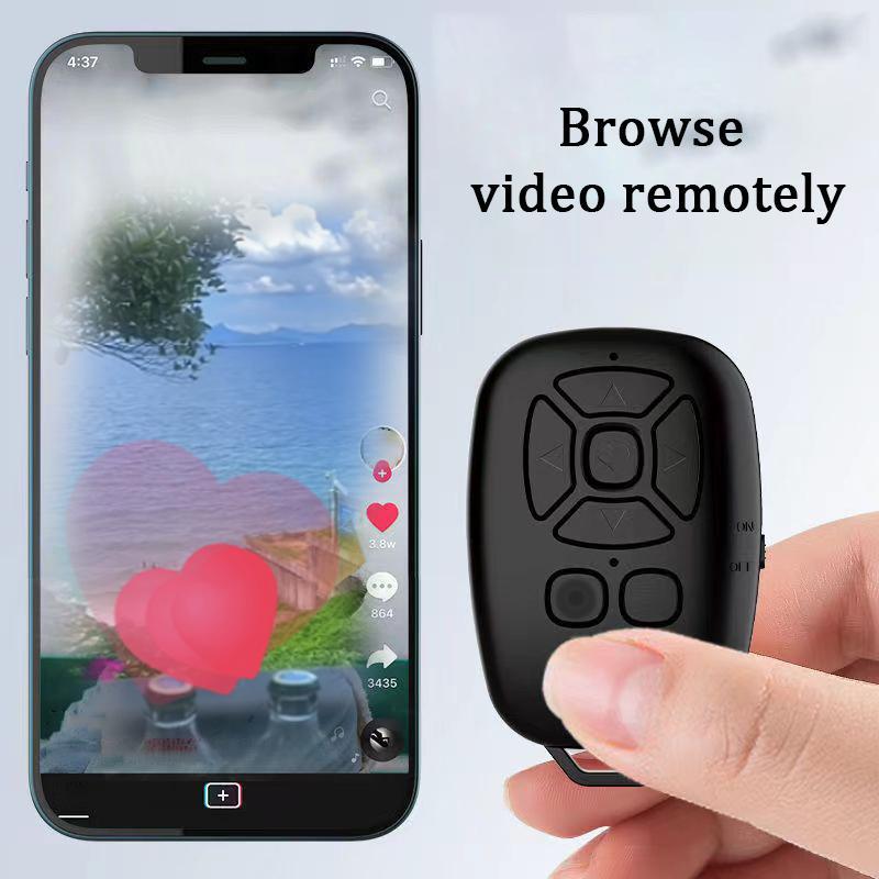 Wireless Phone Remote Control, Portable Mini Phone Remote Control, Rechargeable Phone BT Selfie Remote Control, Universal Phone Accessories