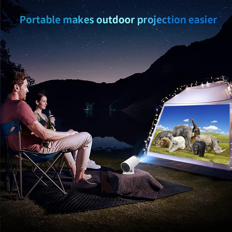 HY300 Mini Projector 4K Android 11.0 1080P 720 P 200ANSI Portable Wireless Home Outdoor Theater 180° Projection Angle Adjustable