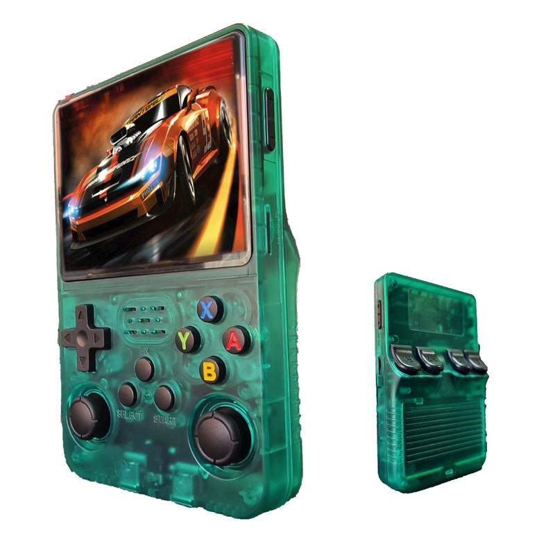 R36S Open Source Handheld Game Console HD Retro Arcade 3D Dual System Joystick Handheld Linux System 3.5-inch Scre Portable Retro Game Console Preset 1500 games Christmas Coolest Gift， Black Friday Promotion