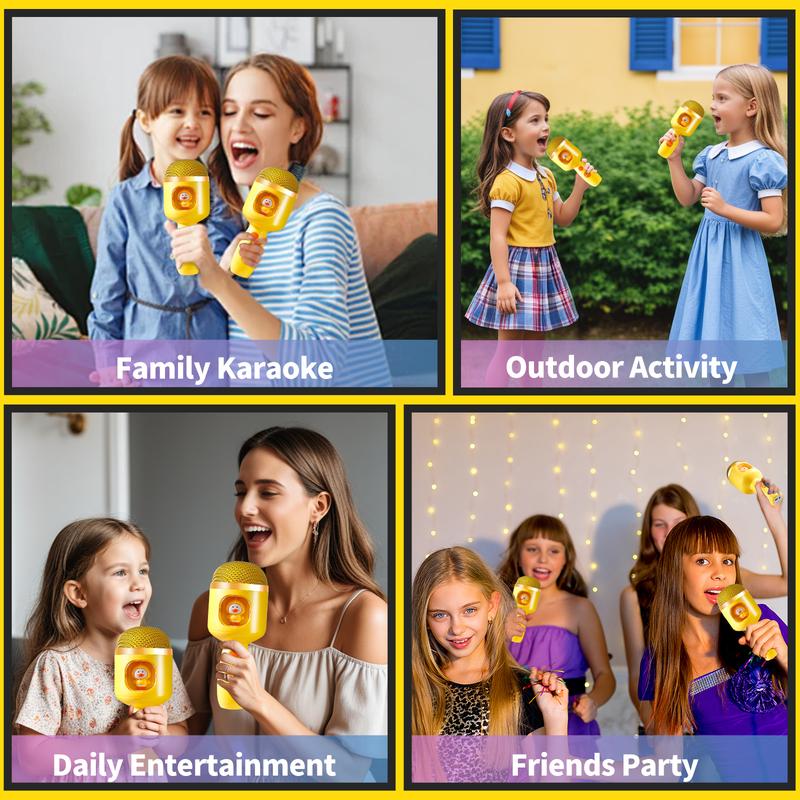 Bluetooth Karaoke Microphone Toy for Kids - Perfect Singing Microphone Toy for Children