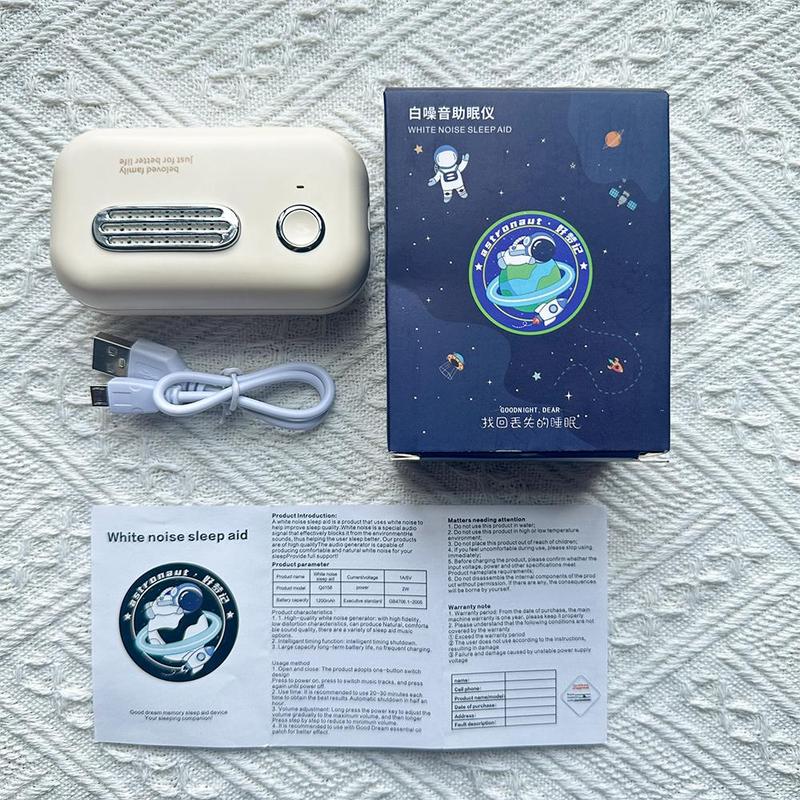 USB Rechargeable White Noise Machine, Smart Sleep Aid Device, Sleep Aid Device for Home & Office