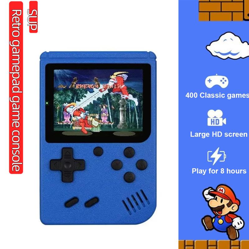 3.0-inch LCD screen retro video game console with built-in 400:1,handheld portable pocket mini-game player,Christmas gift,support for connected TV, rechargeable battery nostalg game Mini Portable child gift birthday gift play plug Mini Handheld Protection