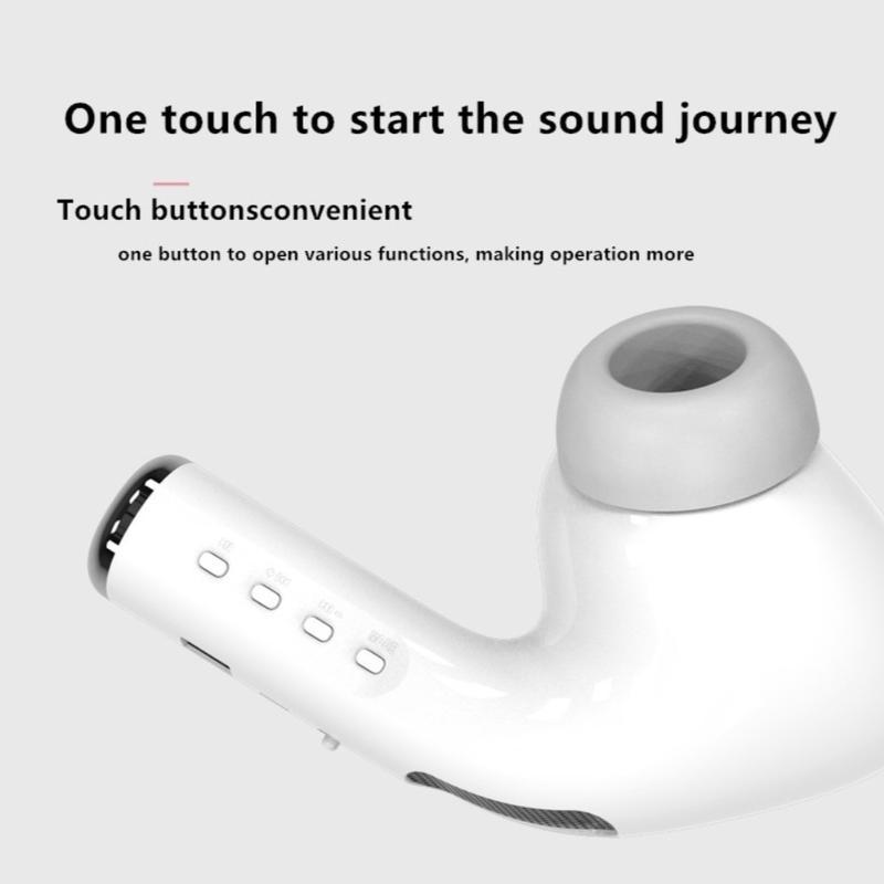 Wireless Earphone Shape Speaker, USB Charging Support Microphone FM Radio TF Card Wireless Loudspeaker, 360° Stereo HiFi Sound Portable Speaker, Halloween Thanksgiving Christmas New Year Gifts