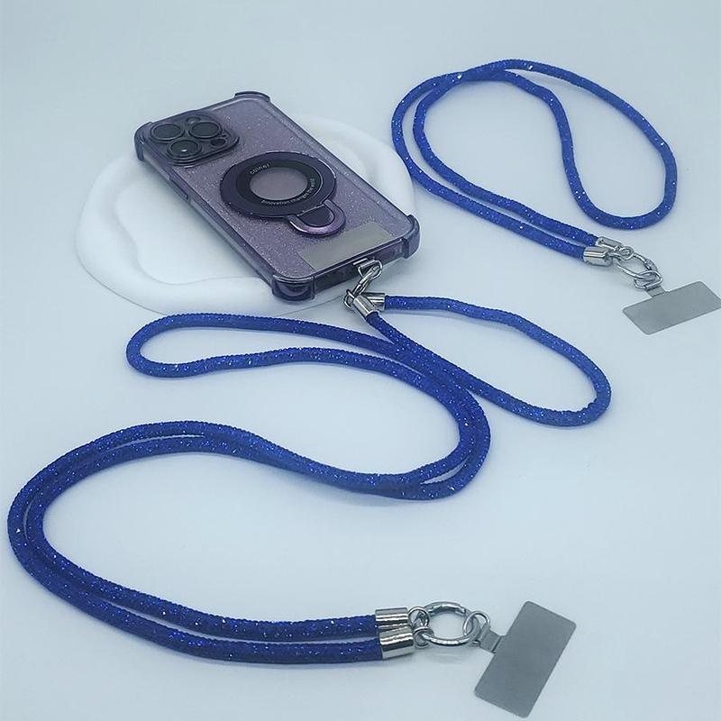 Artificial Crystal Phone Chain, Fashionable Phone Lanyard, Phone Strap for Women & Girls, Mobile Phone Decoration Accessories