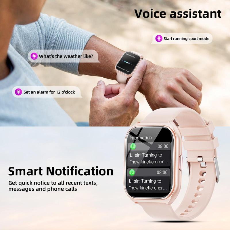 Women's Men's Smartwatch (Answer Dial), 1.83-inch HD Display Fitness Watch with Multi-Sport Mode for Android iPhone, Birthday Gifts