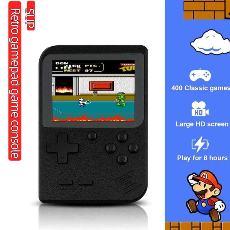 3.0-inch LCD screen retro video game console with built-in 400:1,handheld portable pocket mini-game player,Christmas gift,support for connected TV, rechargeable battery nostalg game Mini Portable child gift birthday gift play plug Mini Handheld Protection