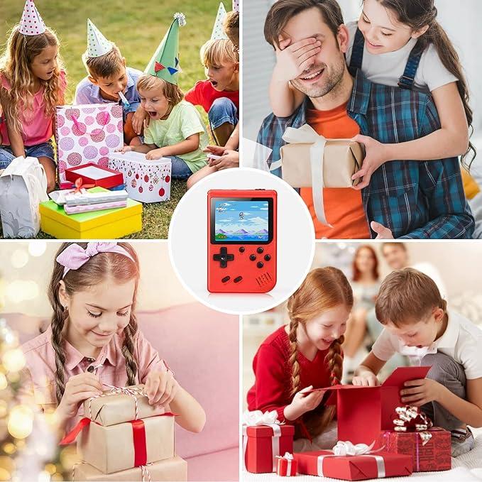 Handheld Game Console for Kids - 500 retro video games with gamepad - 3.0-inch LCD screen - Portable game player with rechargeable battery - Mini electronic toy gift for boys and girls, birthday gifts