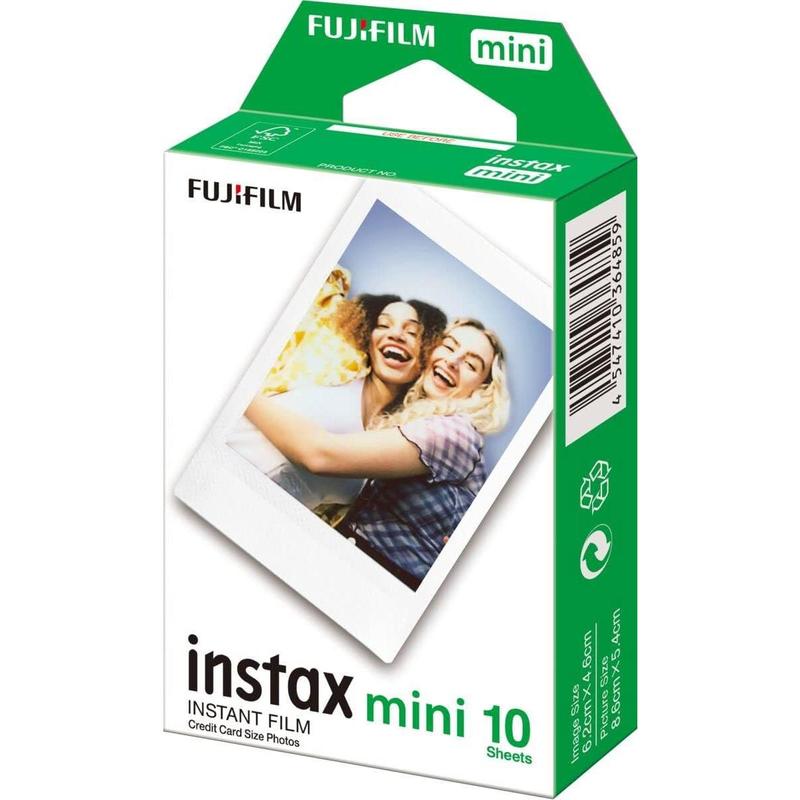 Fujifilm Instax Mini Film Single Pack 10 Sheets per Pack, White Border (16386004)