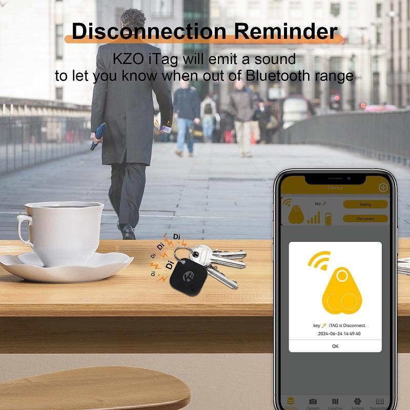 Mini GPS Tracker, Mini Key Finder, Wireless Anti-lost Alarm Sensor Device, Remote Control Finder, Suitable for Locating Phone Key Wallet Luggage