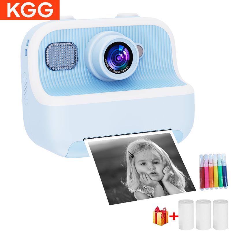 KGG Instant Photo Printer, Mini Thermal Printer, Ink-free Thermal Printer, Durable Student Digital Camera, Photography Video Instant Printing Camera, Birthday Gift