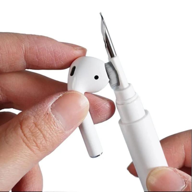 Fancy Fantastic 3in1 Multi-function earphone cleaner pen，Mini Bluetooth earphone cleaning artifact is suitable for Bluetooth charging bin dust removal brush tool Accessories Headphones