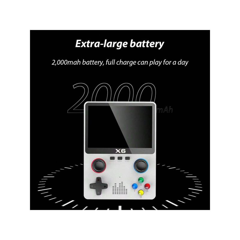 X6 Handheld Retro Gaming Console – 10,000+ Preloaded Classic Games, 3.5