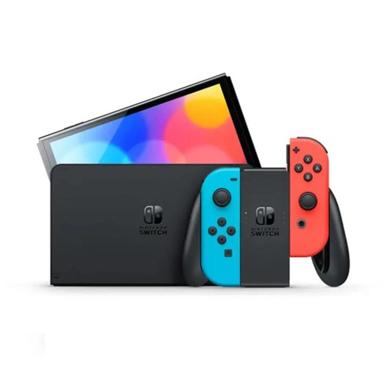 Nintendo Switch - OLED Model - Neon Red Neon Blue Set (Region Free)