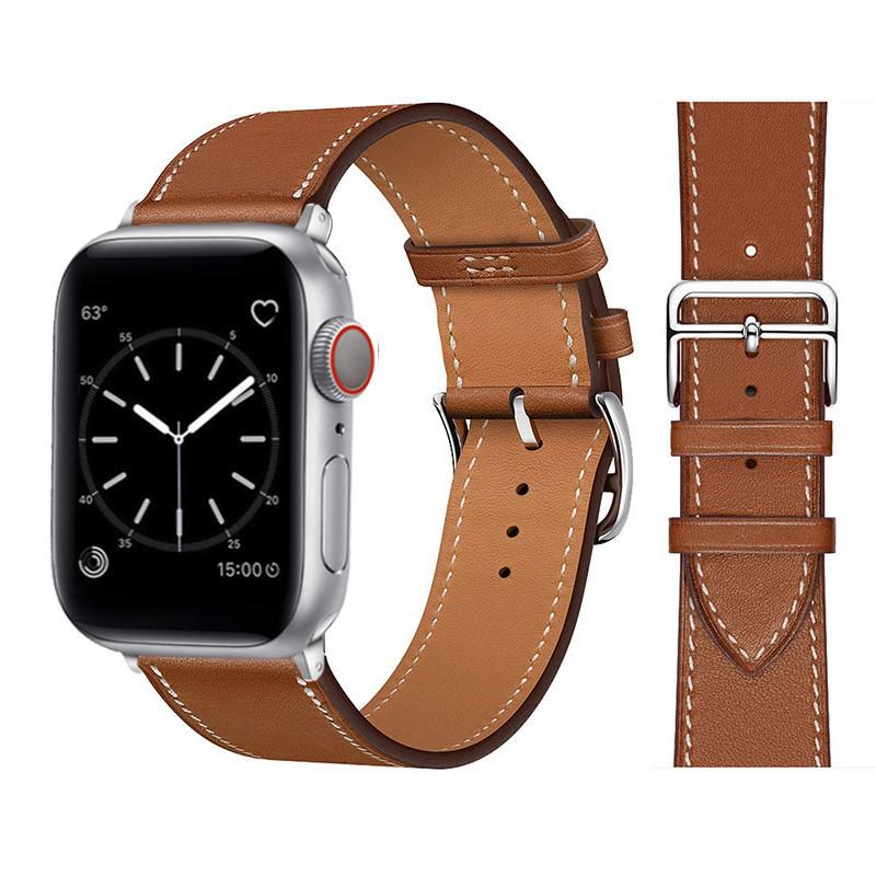 Leather Band For Apple Watch Bands Series SE 10 9 8 7 6 5 4 3 2 1 Ultra 2 49mm 45mm 41mm 44mm 40mm 46mm 42mm 38mm, Genuine Leather Replacement Band for iWatch, Leather Apple Watch Strap for Women & Men Accessories Wearable