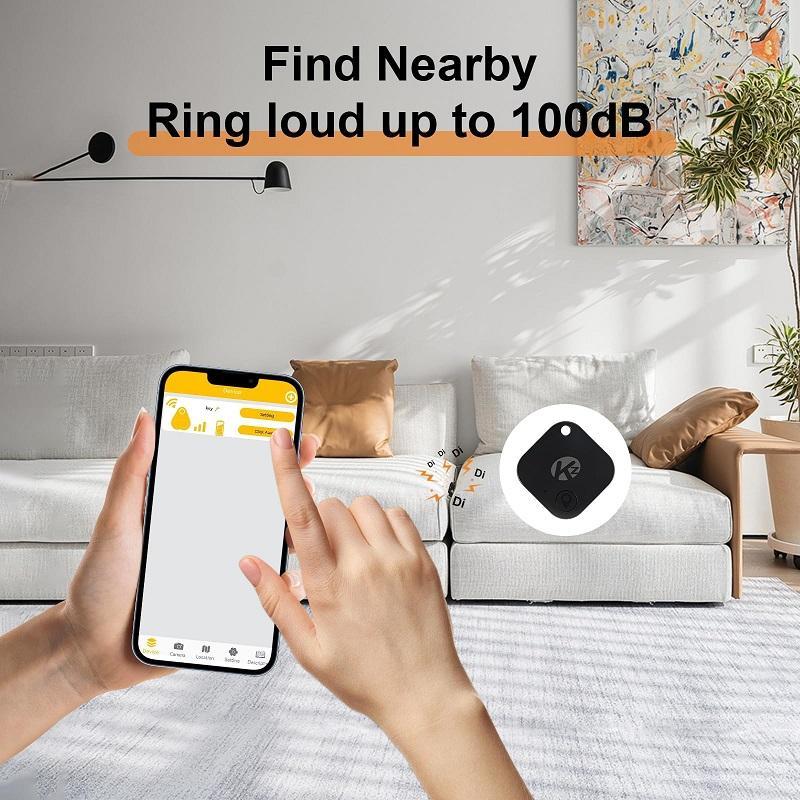 Mini GPS Tracker, Mini Key Finder, Wireless Anti-lost Alarm Sensor Device, Remote Control Finder, Suitable for Locating Phone Key Wallet Luggage