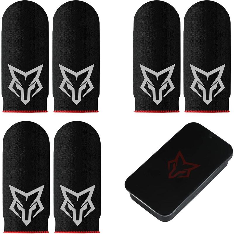 Mobile Phone Game Finger Sleeves, Anti-Sweat Breathable,Gaming Sleeve,Thumbs Finger Gloves Cover Sleeve for League of Legend,  Rules of Survival