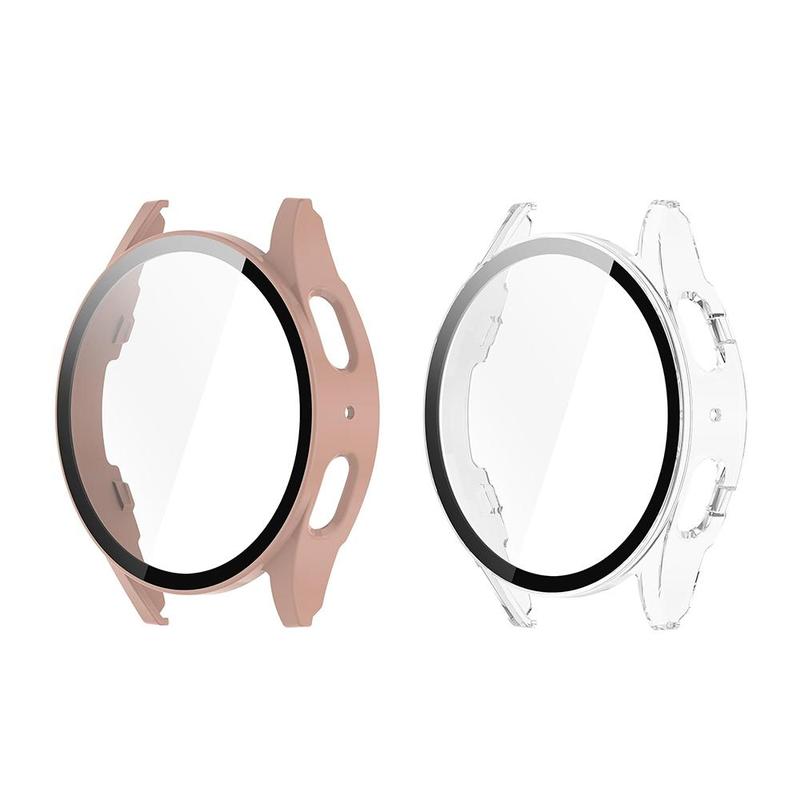 Screen Protector Case, 2 Counts All-around Cover Screen Protector, Smart Watch Accessories for Samsung Galaxy Watch 7 40mm 44mm