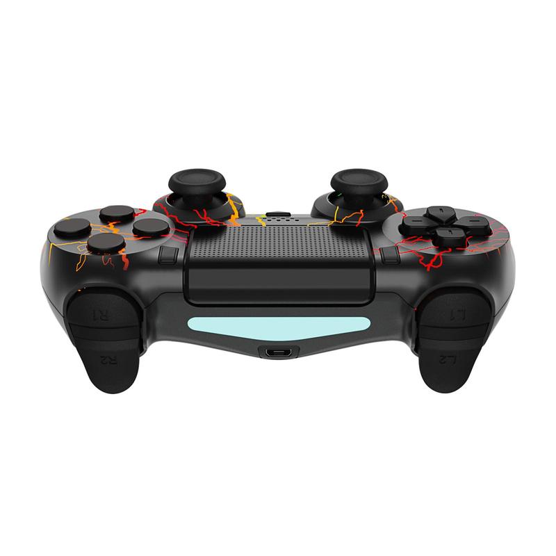 P4 Wireless Game Controller, 1 Count Rechargeable RGB Light Gamepad, Six-axis Gyroscope Bluetooth-compatible Gamepad, Gaming Accessories