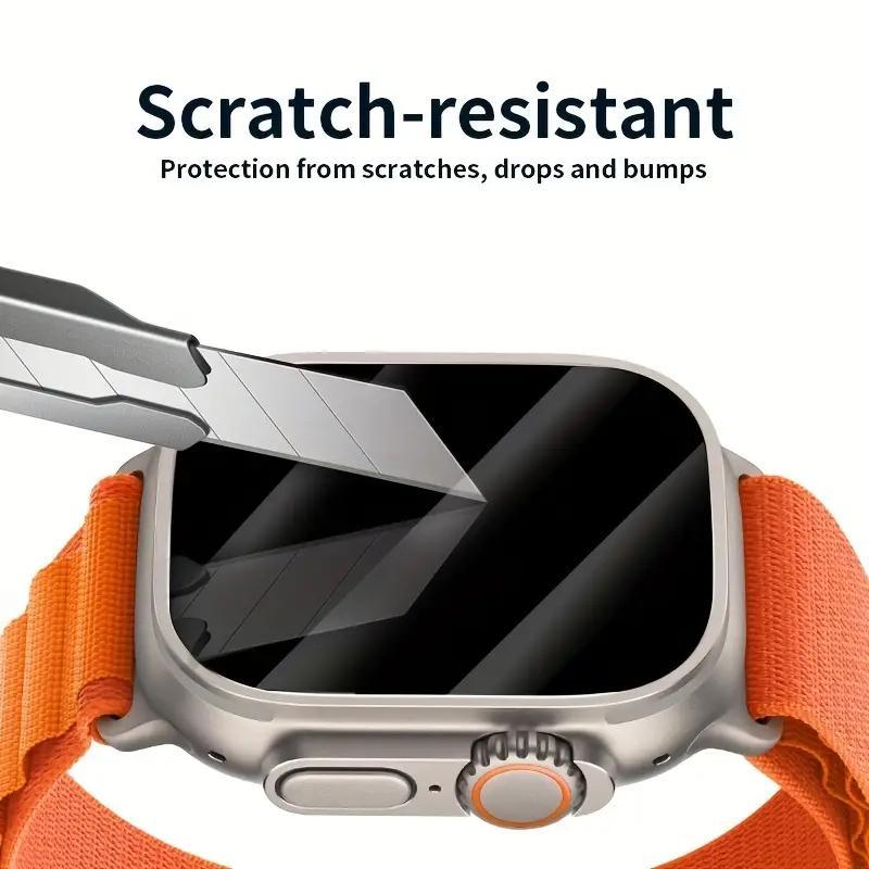 Tempered Glass Watch Screen Protector, 4 counts Waterproof & HD Watch Screen Protector, Touch Sensitive Watch Film for Apple Watch Ultra 2 Ultra 49mm