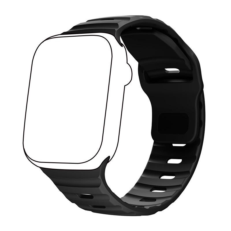 Sport Watch Band (Band Only), Soft Silicone Waterproof Watch Band for Men & Women, Wearable Accessories for iWatch Series 10 9 8 7 6 5 4 3 2 SE Ultra