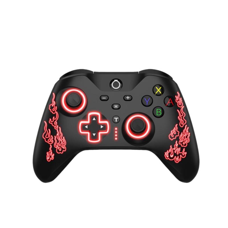 Wireless Controller, 1 Count with RGB LED Programmed Motion-Control Vibration, Hall Plate Machine Wukong Game Controller for Switch Lite OLED, Windows PC, iOS, Android