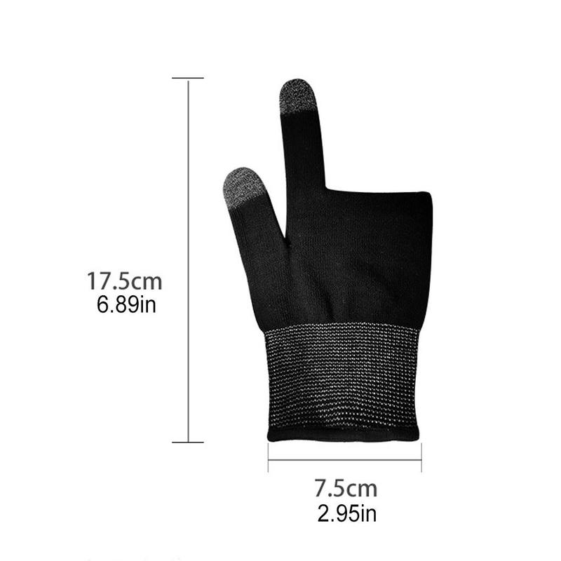 Breathable & Sweat-proof Game Gloves, 1 Pair Two-finger Game Touch Screen Gloves, Universal Game Accessories for Men & Women