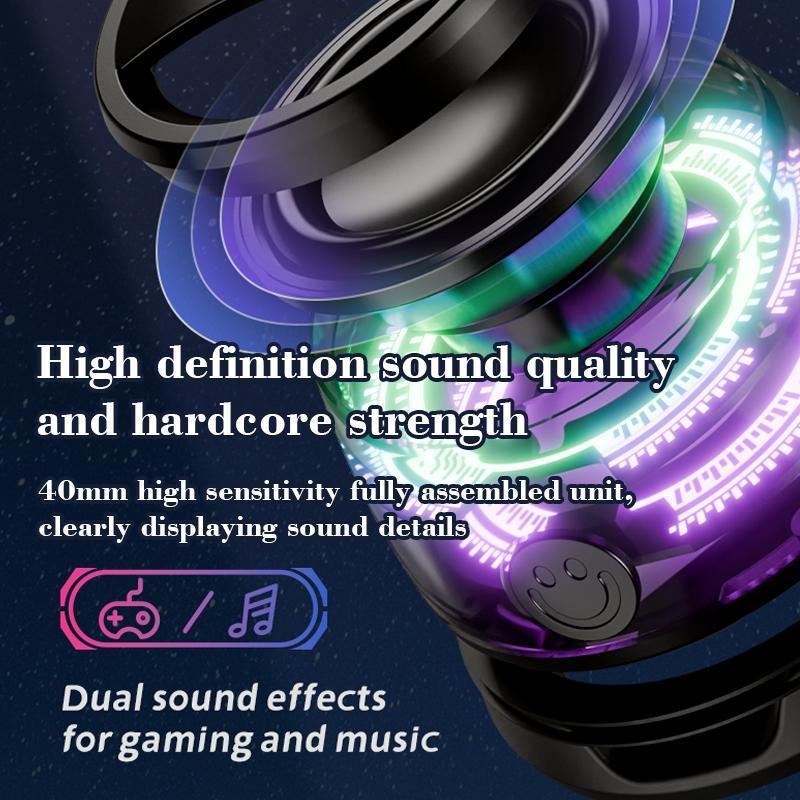 Wireless Speaker, Rechargeable Portable Speaker, Mini Magnetic Speaker with Atmosphere Light, Bluetooth-compatible Speaker for Home, Outdoor, Bathroom