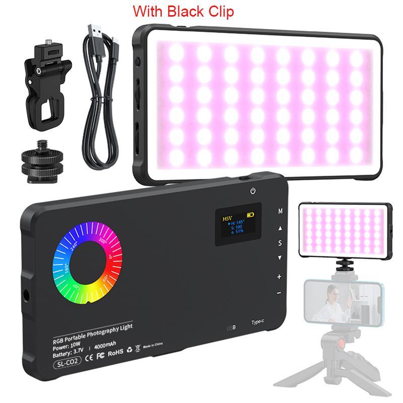 Summer Rechargeable Photography Light, RGB Phone Selfie Light for Camera Cellphone Smartphone, Portable Compact Selfie Photoshoot Light for Live Streaming Vlog iPhone 15 Pro Max Phones, Camera Accessories, Electronics, Stocking Fillers Gift