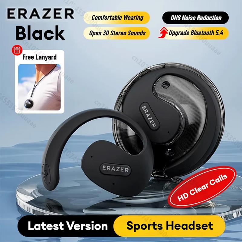 ERAZER X15pro OWS Earphone Bluetooth 5.4 Ear-mounted Sports Waterproof Wireless Earphones with Lanyard