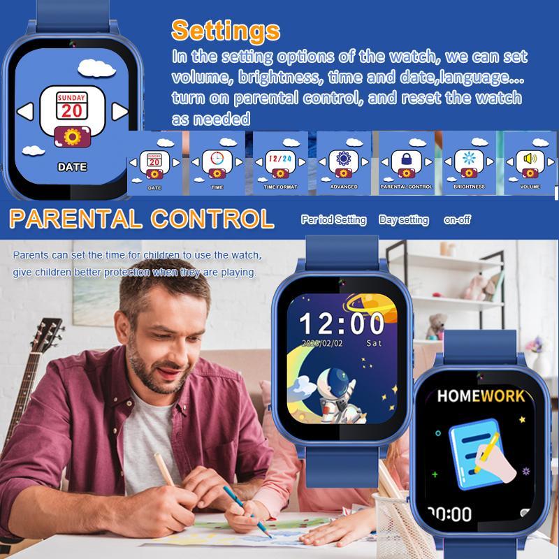 KGG Smart Watch for Students, Fashionable Digital Watch with Flashlight & Music Video Player, Pedometer Habit Tracking Sports Watch for Boys & Girls