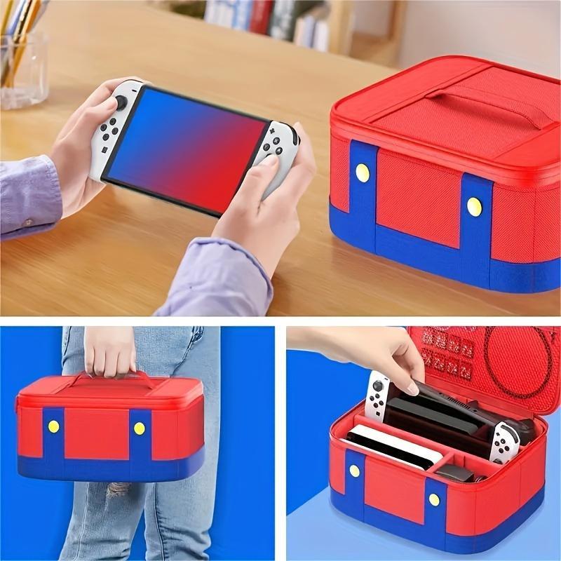 Large Storage Bag for Switch Controller, 1 Count Portable Travel Storage Bag, Game Console Accessories Organizer, Home Organizer for Switch