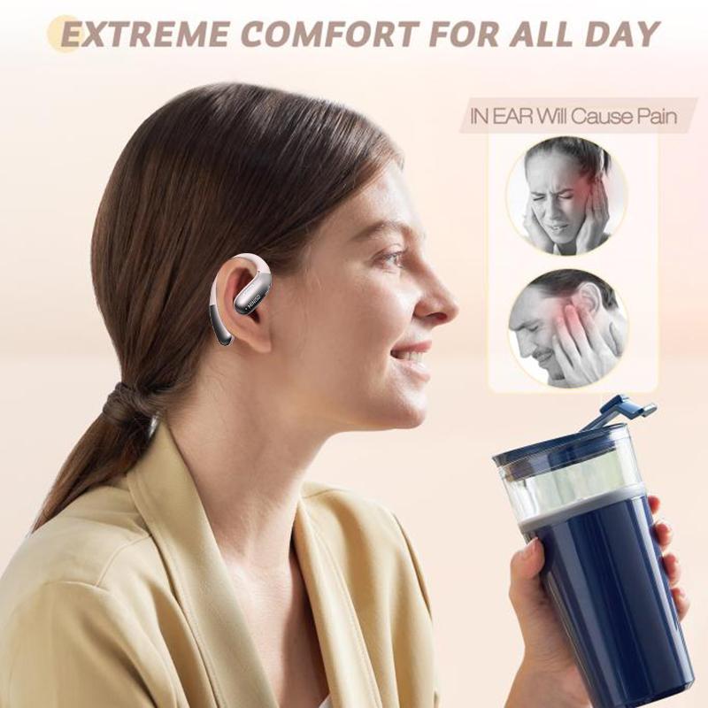 MINISO X28 AI Translation Wireless Bluetooth Earbuds Support 135 Languages Real Time Bluetooth Translation HIFI Sound Quality IPX5 Waterproof Wireless Gaming Headphones for Gaming Travel Sports Built-in Mic Headset Compatible with Phone Computer