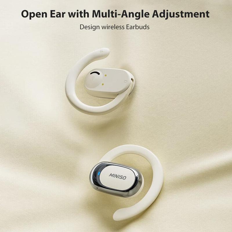 MINISO Miniso Wireless Earphone, Open-ear Design Earphone with Charging Case, Long Standby Earbuds for Android & iOS, Music & Sports Earphone