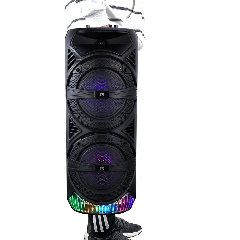 Bluetooth Speaker with Microphone&Remote RGB Wireless Speaker Dual Sound Track for Party Outdoor