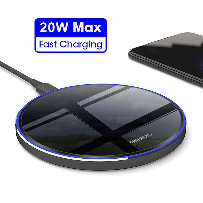 PDKUAI 20W Wireless Charger Phone Fast Charging Pad for iphone 16 15 14 13 12 11 X Samsung galaxy S24 S23 S22 S21 S20 Smartphone Cellphone wireless charger