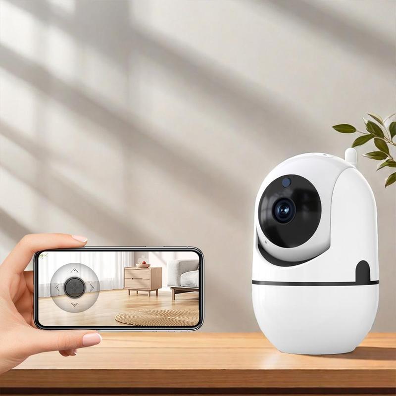 2.4G WiFi Camera, USB Powered 350°Horizontal Hanging 90° Rotation Camera with Color Night Vision, Auto Tracking Home Security Camera with Screw, Outdoor CCTV, Smart Camera