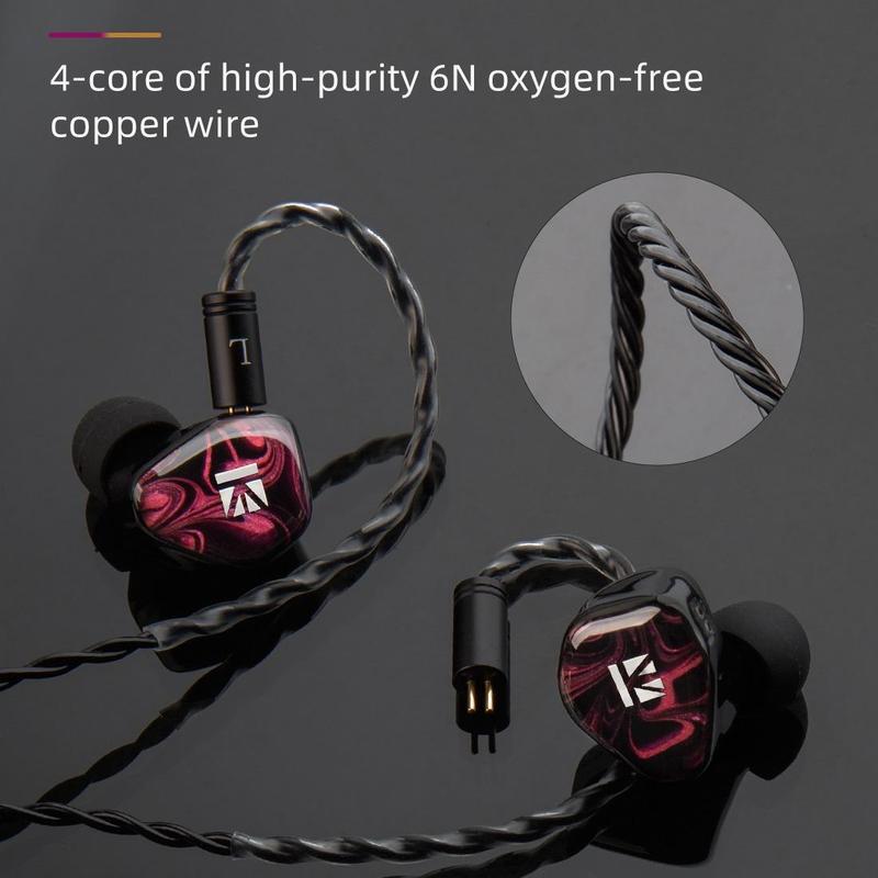 Kbear KB01 In-ear Monitor, 1 Count HiFi Beryllium Diaphragm Dynamic Driver In-ear Headphones, Wired Earbuds High-end Iem Earphones for Musicians Singers