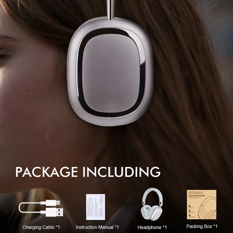 Bluetooth Wireless Headset, HiFi Stereo, Suitable for Mobile Phones, Computers, etc., ENC Noise Cancellation, Low Latency Gaming Headset with Microphone