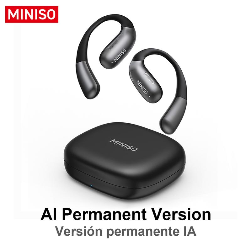 MINISO X28 AI Translation Wireless Bluetooth Earbuds Support 135 Languages Real Time Bluetooth Translation HIFI Sound Quality IPX5 Waterproof Wireless Gaming Headphones for Gaming Travel Sports Built-in Mic Headset Compatible with Phone Computer