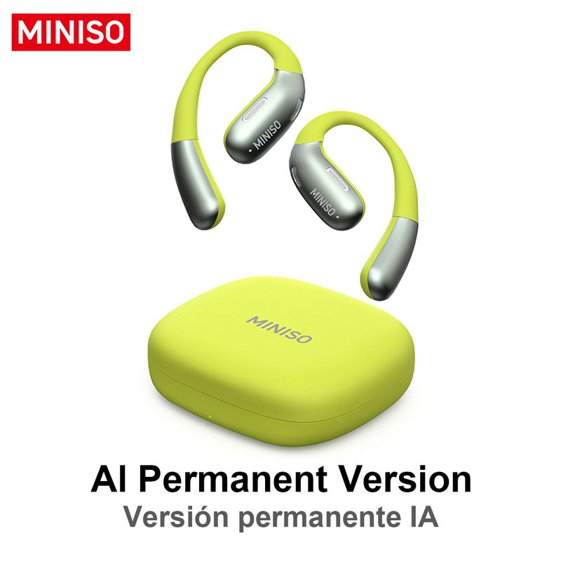 MINISO X28 AI Translation Wireless Bluetooth Earbuds Support 135 Languages Real Time Bluetooth Translation HIFI Sound Quality IPX5 Waterproof Wireless Gaming Headphones for Gaming Travel Sports Built-in Mic Headset Compatible with Phone Computer