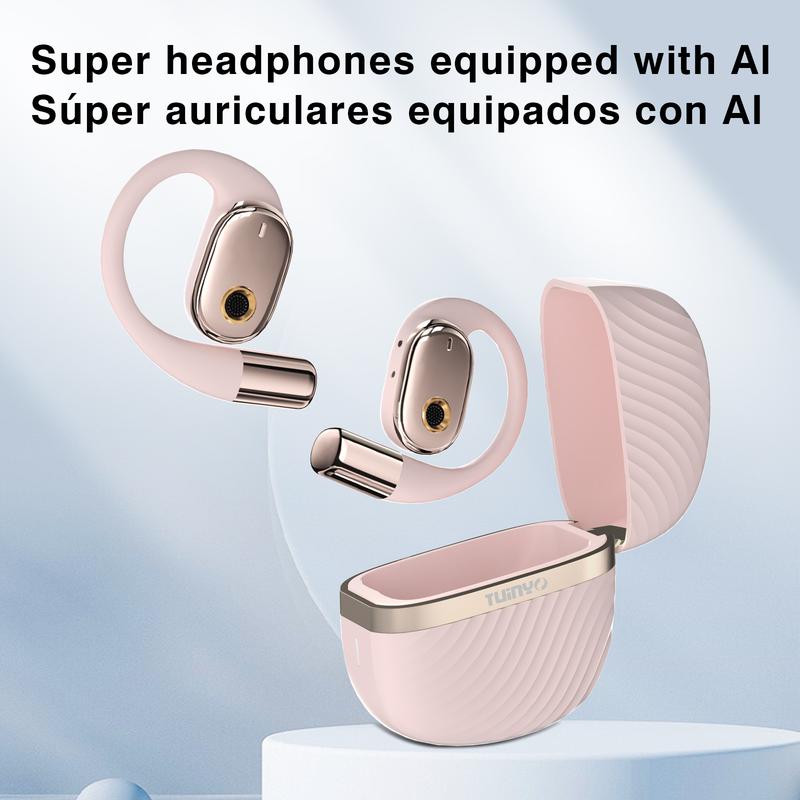 ZIHNIC Translation earbuds,Support 135 Languages, Automatic Translation Earphones With Charging Case Support AI Chat With Mic Audio Durable Headset