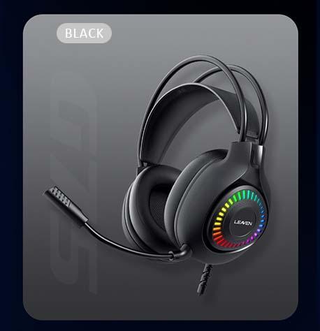 Gaming Headset 7.1 channel Light RGB computer wired notes  Gaming headset Audio Earphones  Connection Microphone Noise Earbud Electronic Game headphones